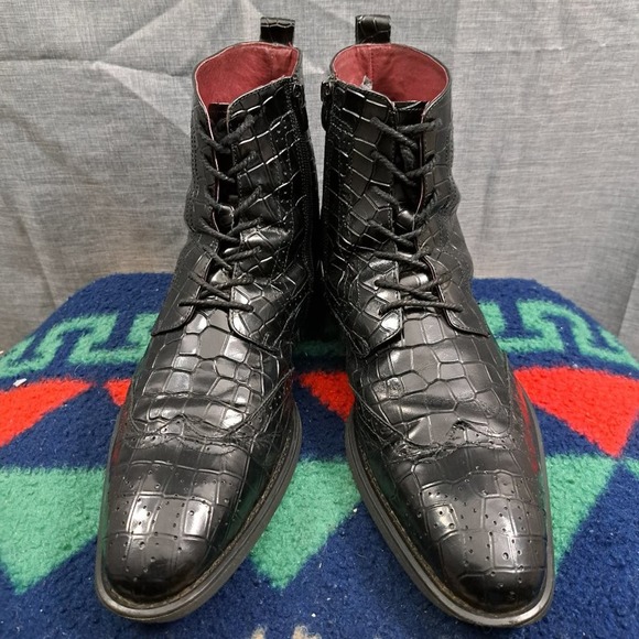 %Giovanni Stock Corbin High Top Side Zip Boots Men\'s Size 13 / D5 main image 6